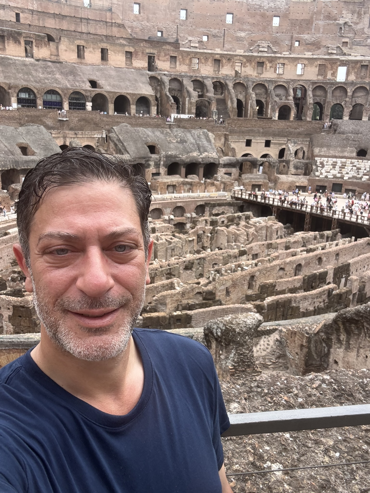David Andriani at the Colosseum in Rome