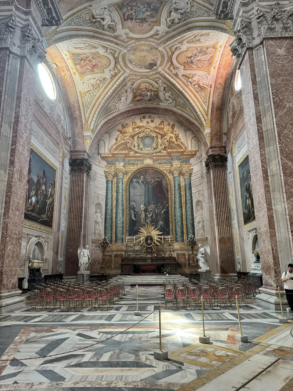 A vertical detail recorded near Santa Maria degli Angeli on June 22, 2025.