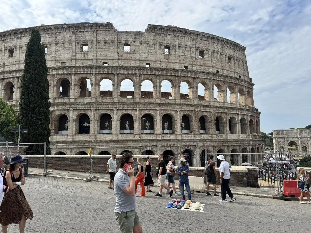A wide view recorded near Colosseum on June 22, 2025.