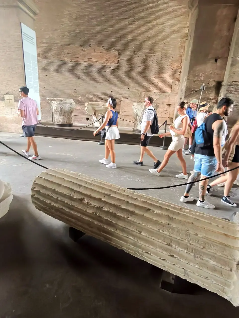 A vertical detail recorded near Colosseum on June 22, 2025.