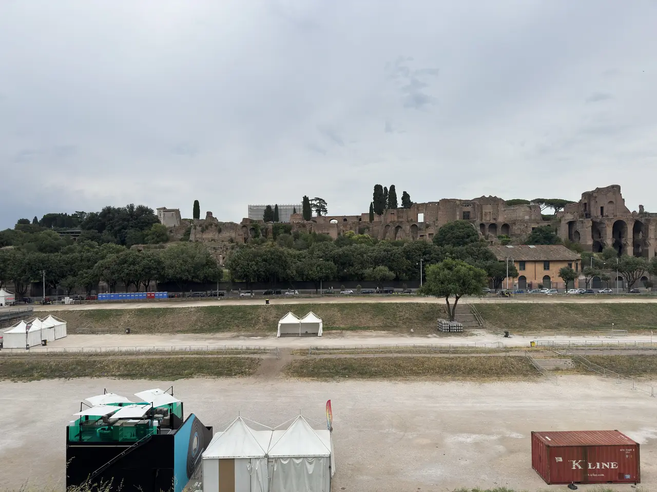 A wide view recorded near Circus Maximus and Palatine Hill on June 22, 2025.