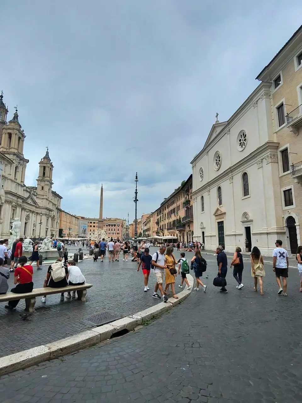 A vertical detail recorded near Piazza Navona on June 22, 2025.