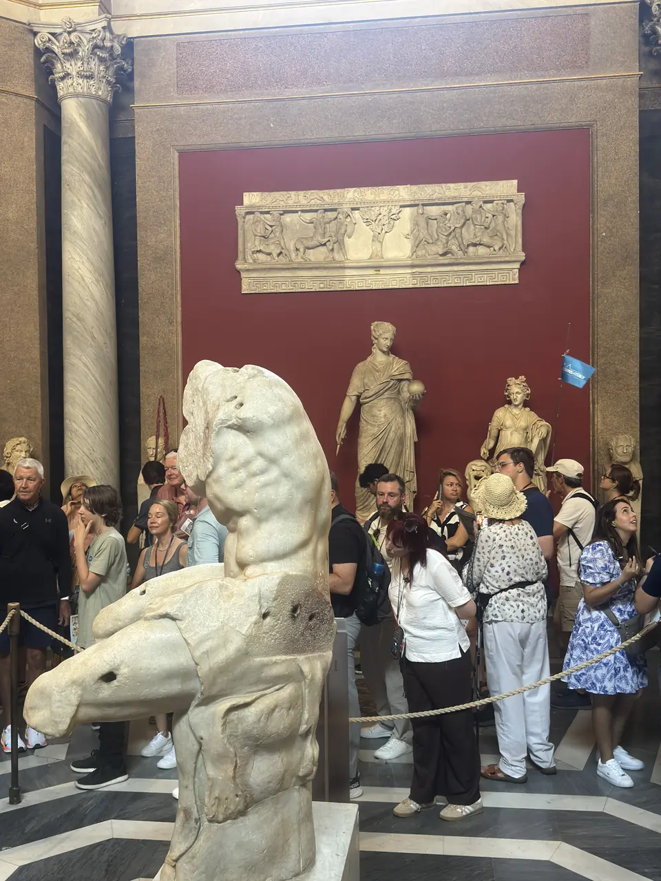 A vertical detail recorded near Vatican Museums on June 23, 2025.