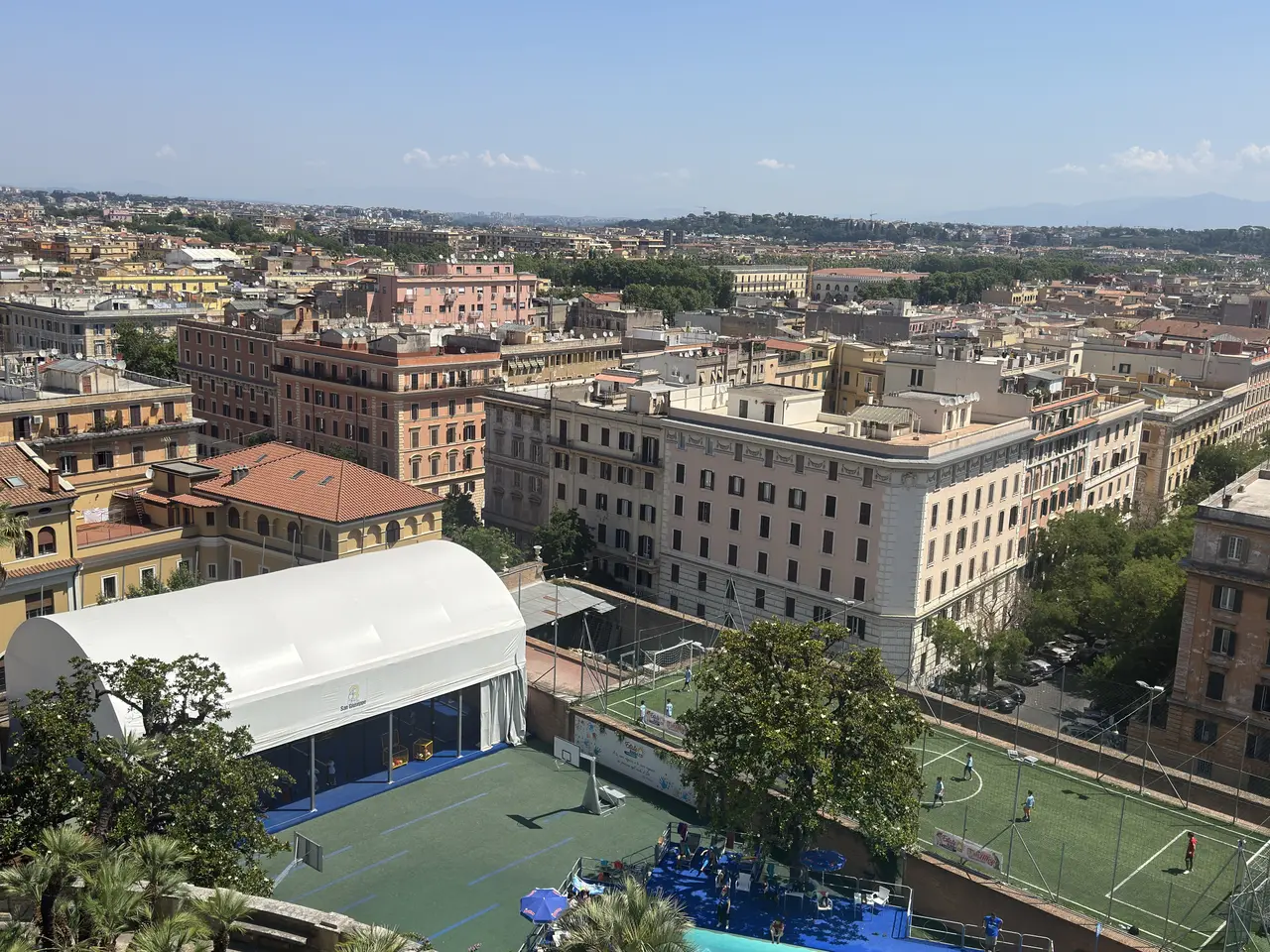 A wide view recorded near Vatican Museums on June 23, 2025.