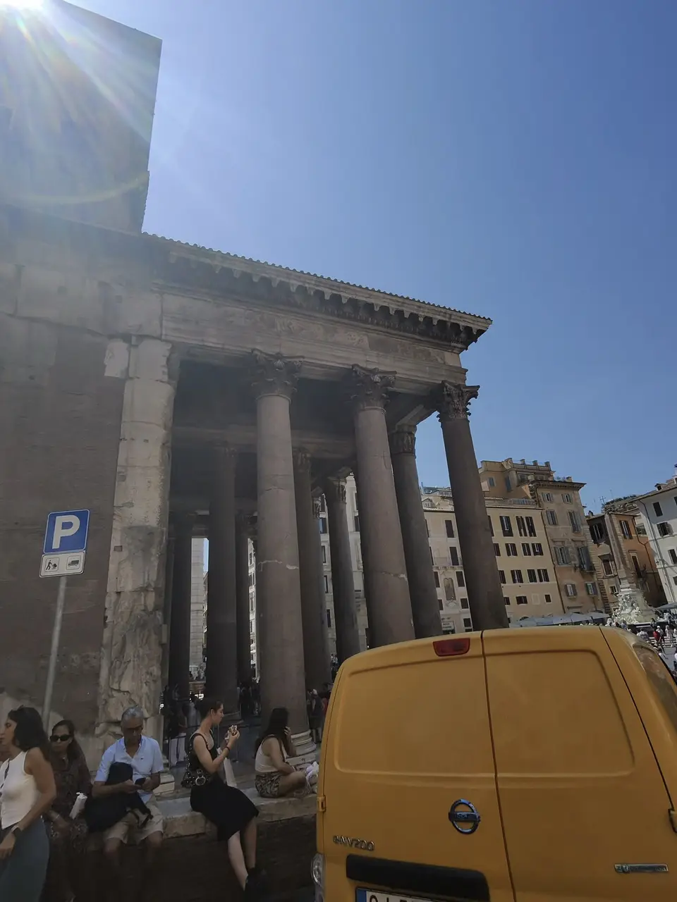 A vertical detail recorded near Pantheon on June 23, 2025.