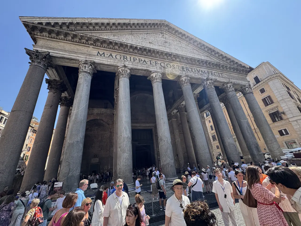 A wide view recorded near Pantheon on June 23, 2025.