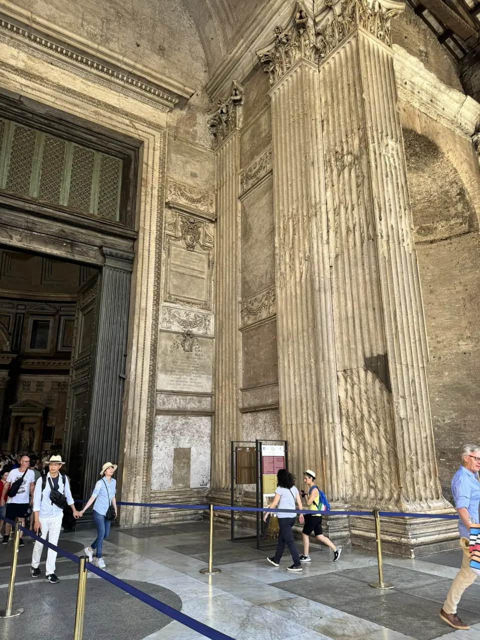 A vertical detail recorded near Pantheon on June 23, 2025.