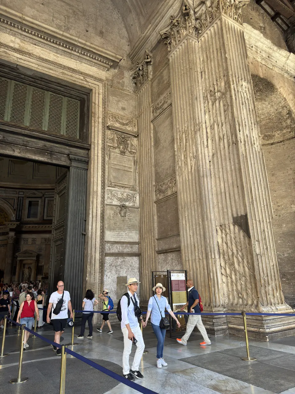 A vertical detail recorded near Pantheon on June 23, 2025.
