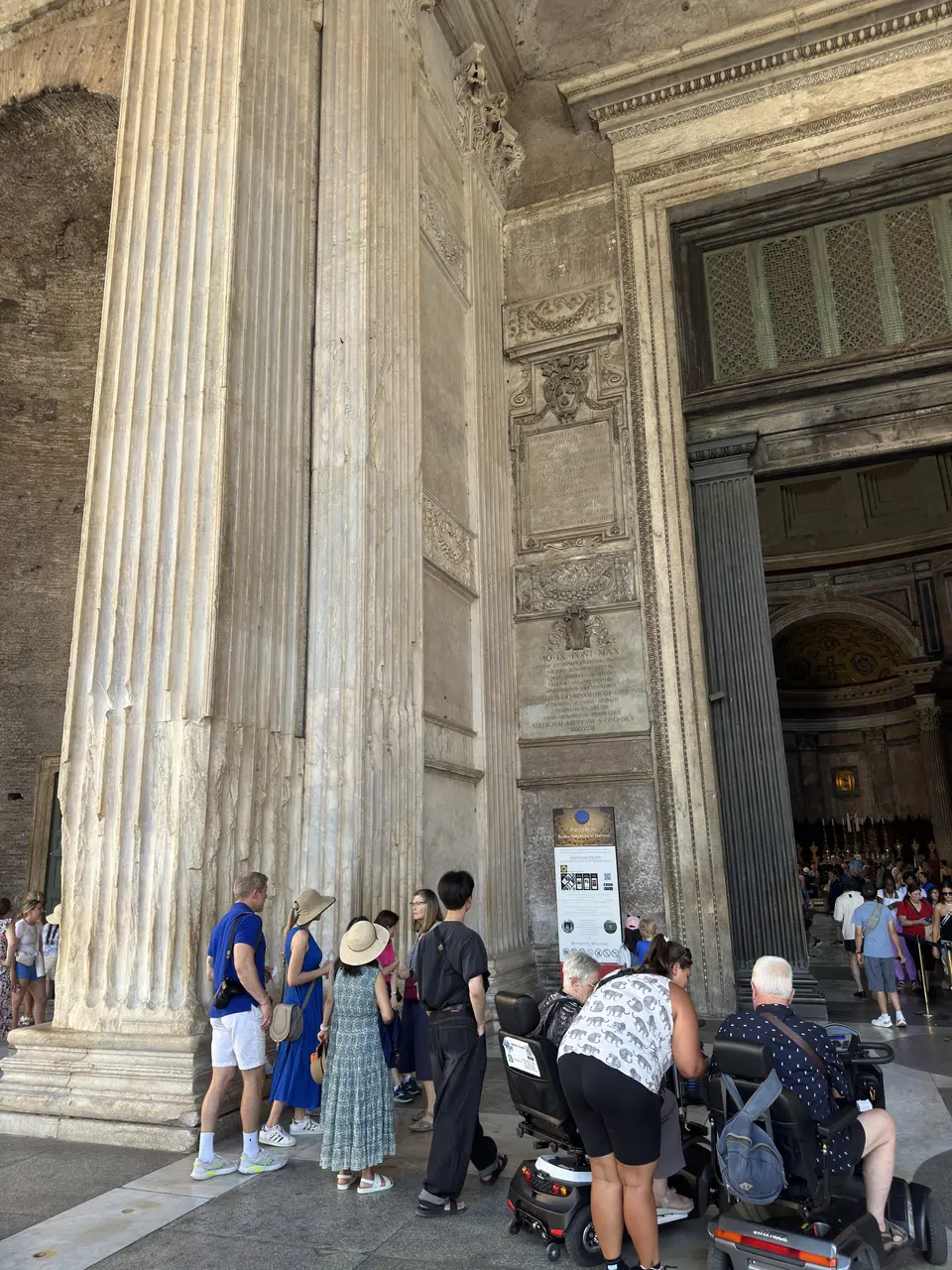 A vertical detail recorded near Pantheon on June 23, 2025.