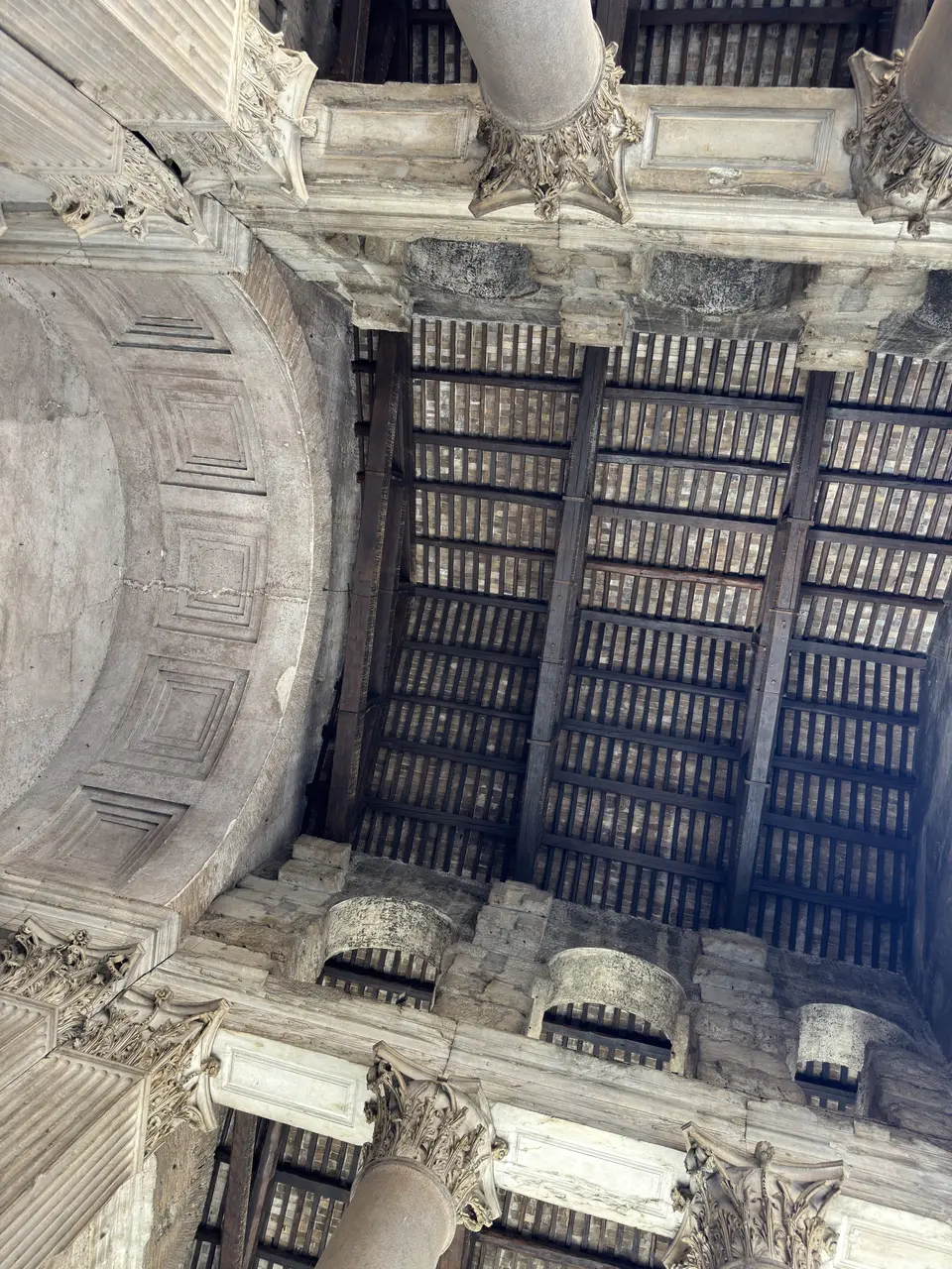 A vertical detail recorded near Pantheon on June 23, 2025.