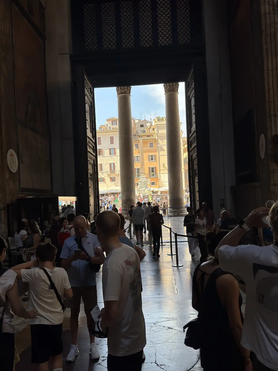 A vertical detail recorded near Pantheon on June 23, 2025.