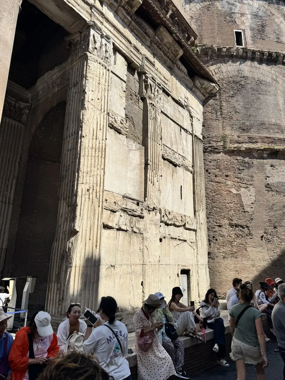 A vertical detail recorded near Pantheon on June 23, 2025.