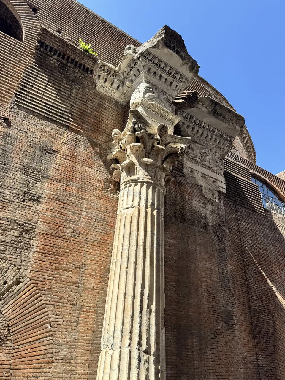 A vertical detail recorded near Pantheon on June 23, 2025.