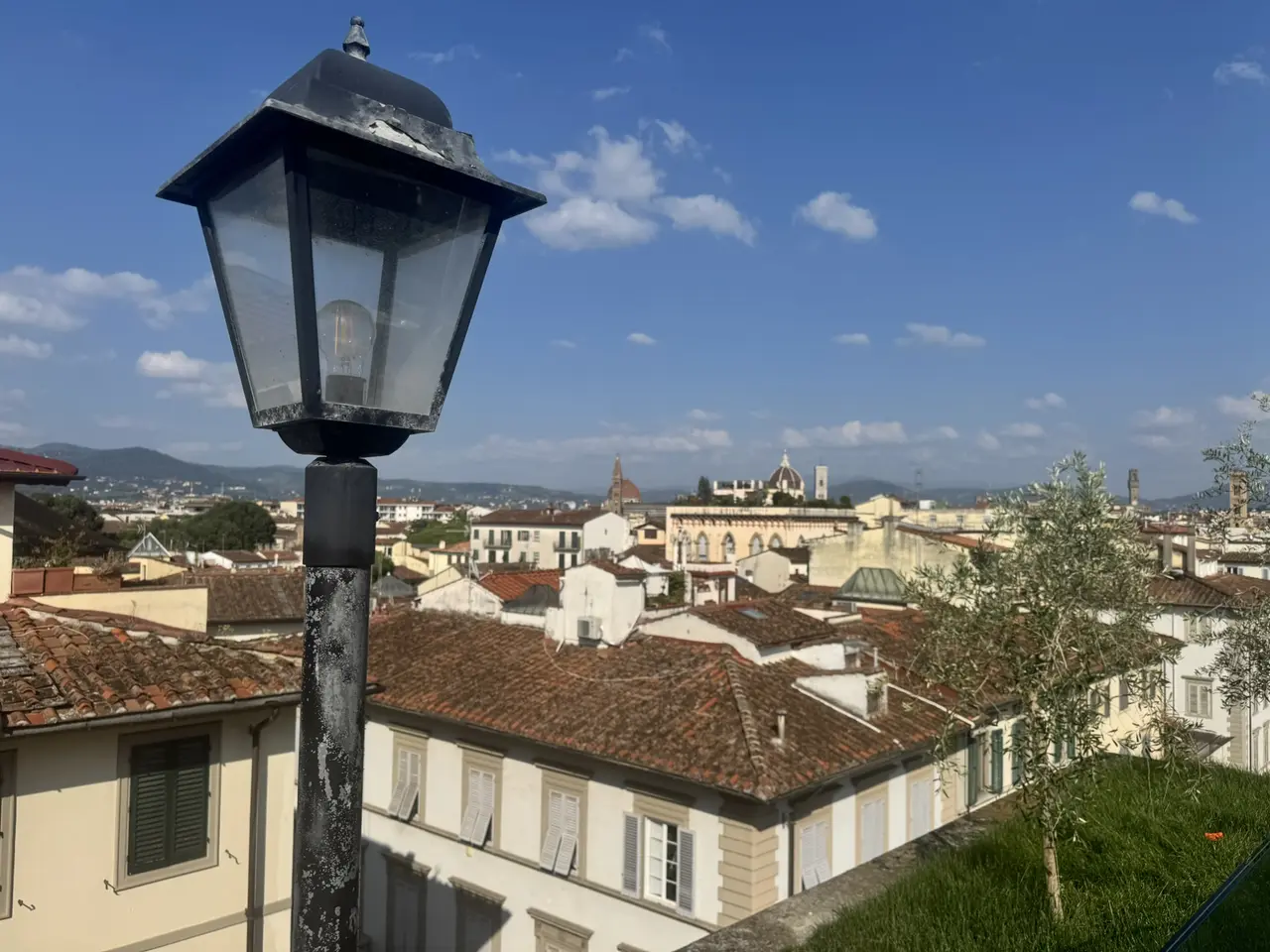 A wide view recorded near Florence Cathedral on June 24, 2025.