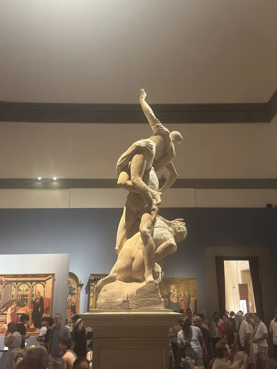 A vertical detail recorded near Galleria dell’Accademia and Michelangelo’s David on June 25, 2025.