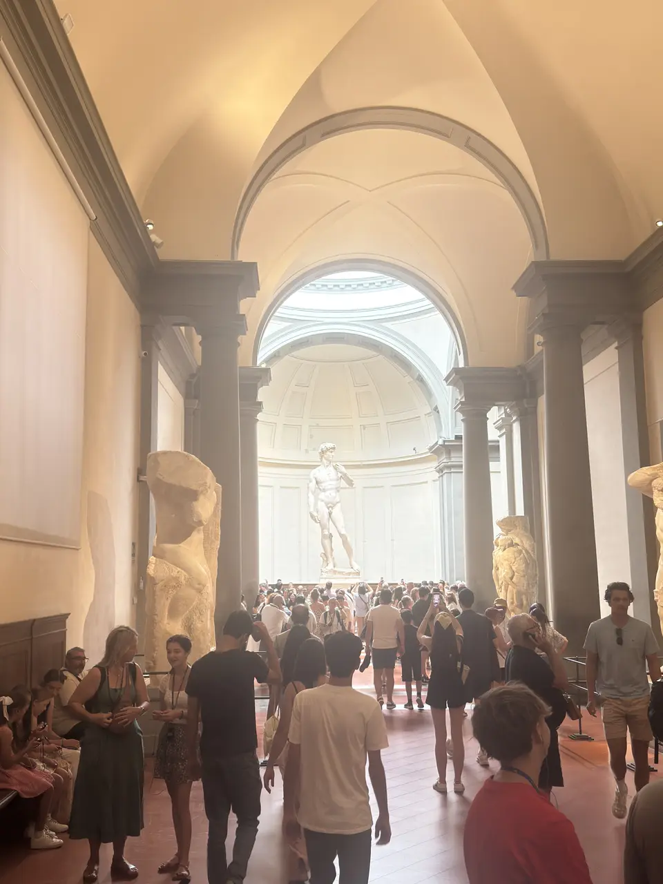 A vertical detail recorded near Galleria dell’Accademia and Michelangelo’s David on June 25, 2025.