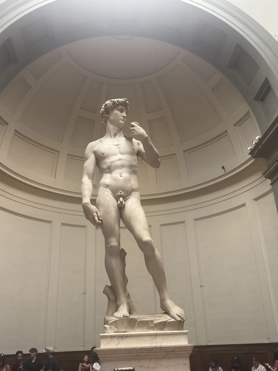 A vertical detail recorded near Galleria dell’Accademia and Michelangelo’s David on June 25, 2025.