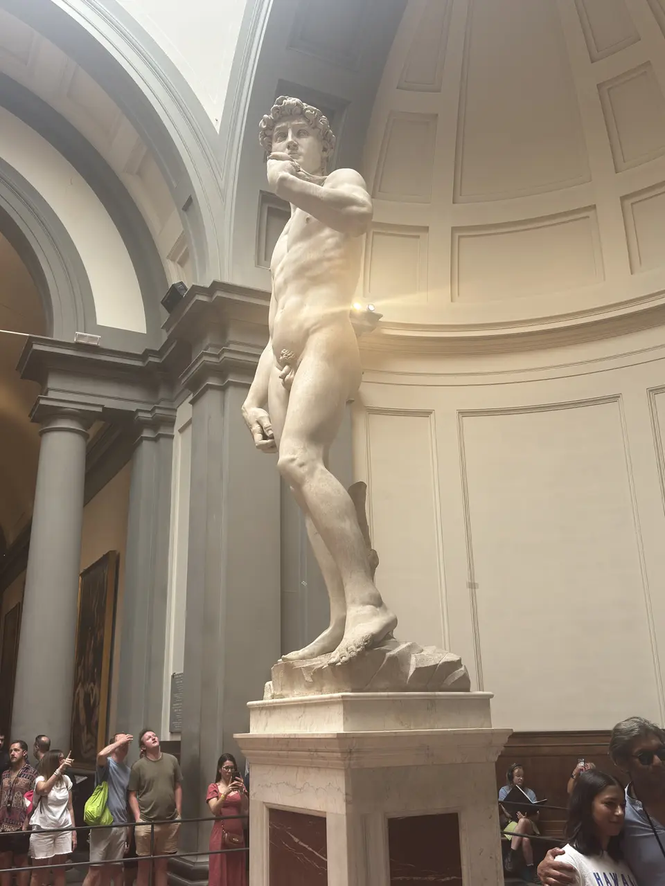 A vertical detail recorded near Galleria dell’Accademia and Michelangelo’s David on June 25, 2025.
