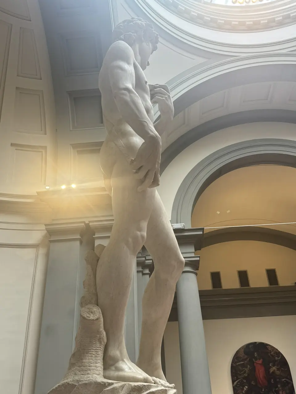A vertical detail recorded near Galleria dell’Accademia and Michelangelo’s David on June 25, 2025.