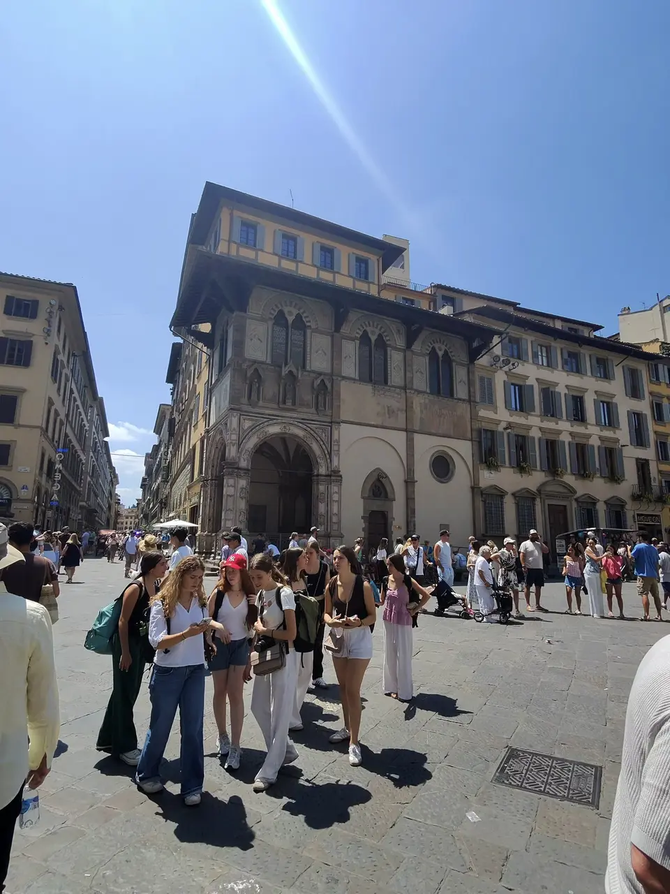A vertical detail recorded near Florence Cathedral on June 25, 2025.