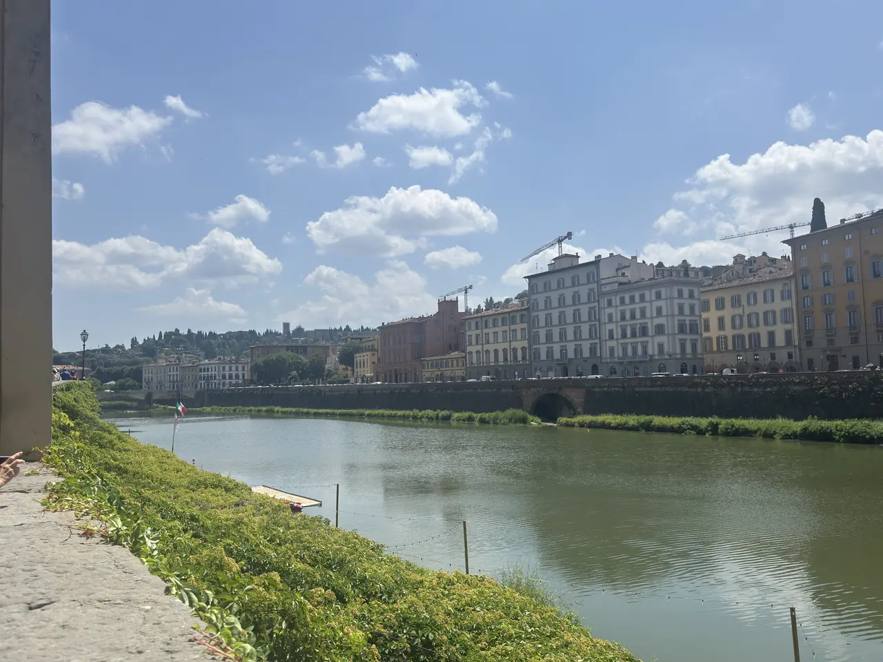 A wide view recorded near Piazza della Signoria on June 25, 2025.