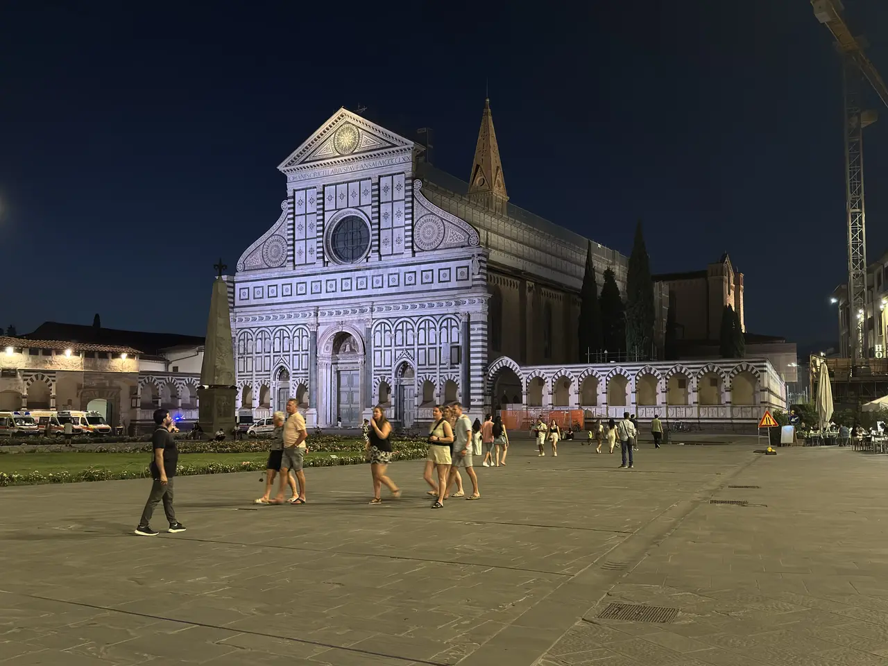 A wide view recorded near Florence Cathedral on June 25, 2025.