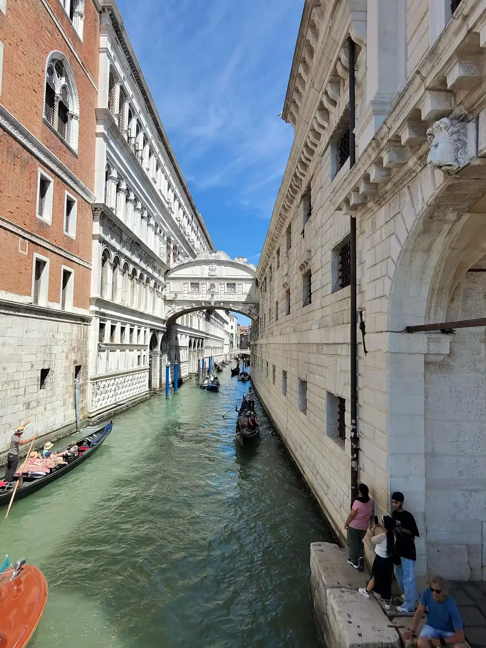 A vertical detail recorded near Doge’s Palace on June 28, 2025.