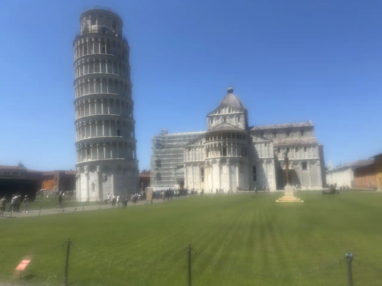 A wide view recorded near Piazza dei Miracoli on June 29, 2025.
