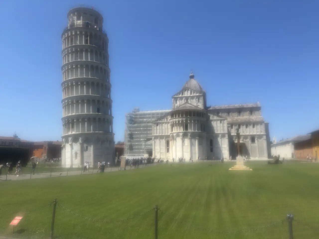 A wide view recorded near Piazza dei Miracoli on June 29, 2025.