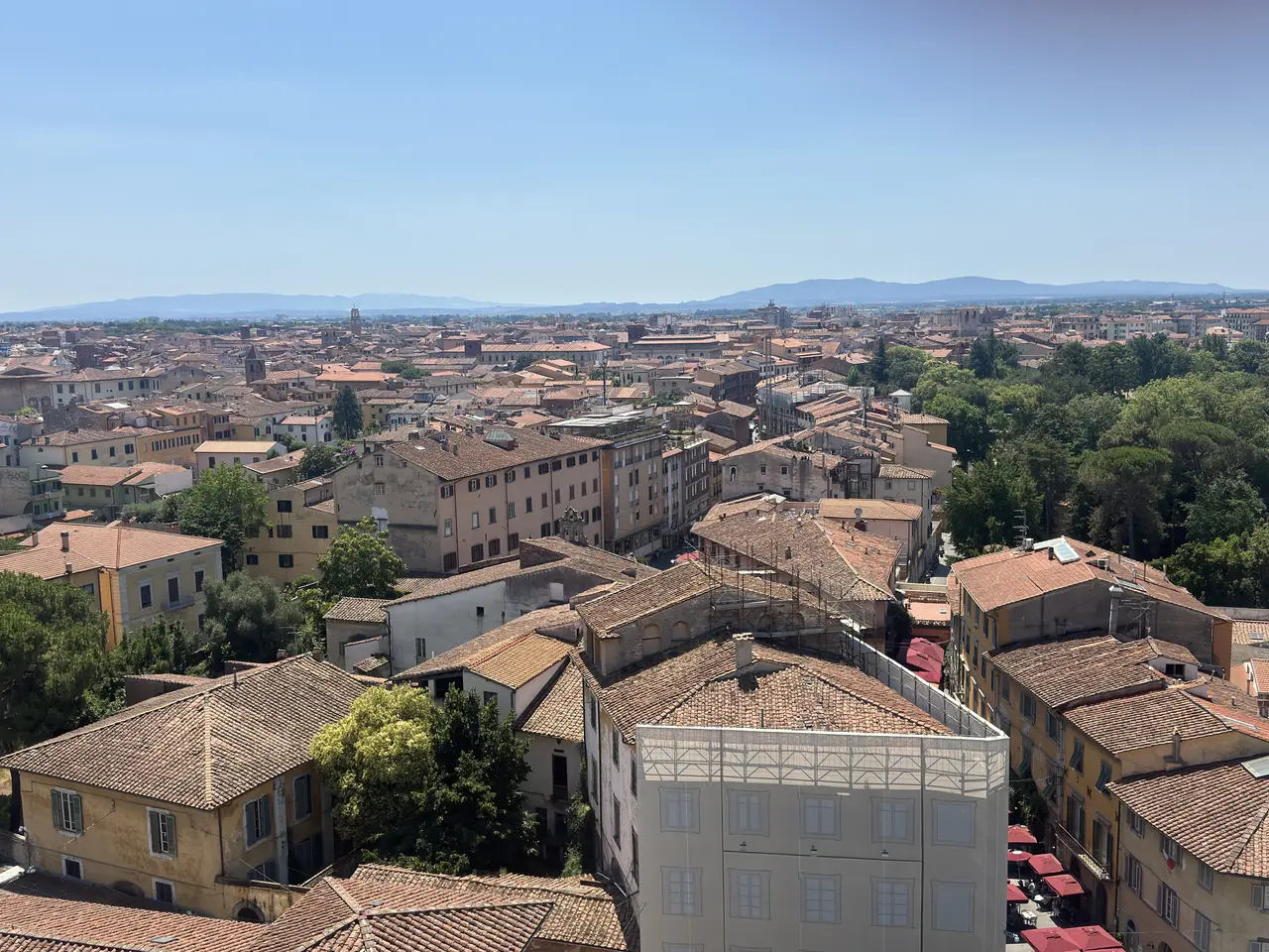 A wide view recorded near Piazza dei Miracoli on June 29, 2025.