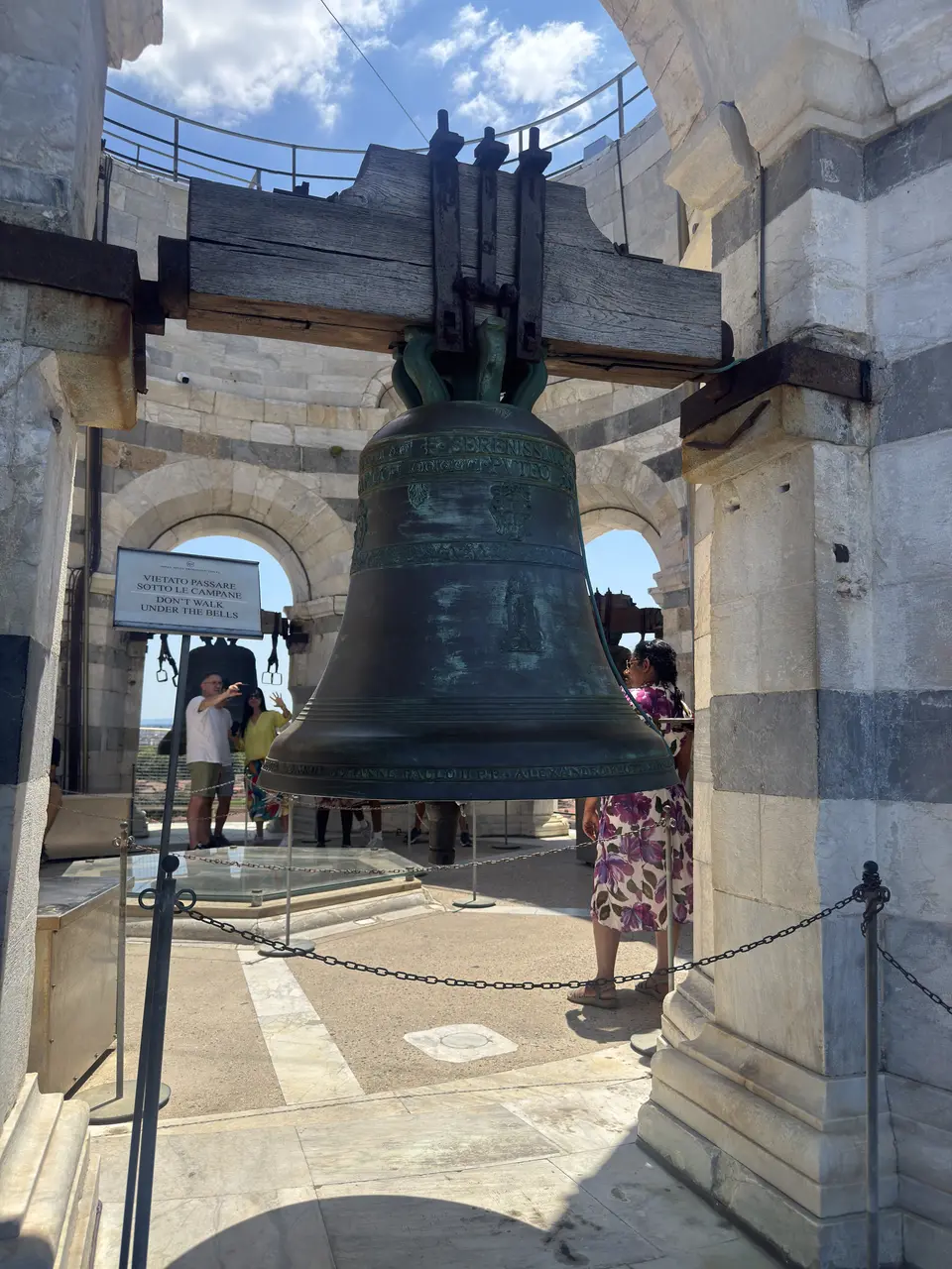 A vertical detail recorded near Piazza dei Miracoli on June 29, 2025.