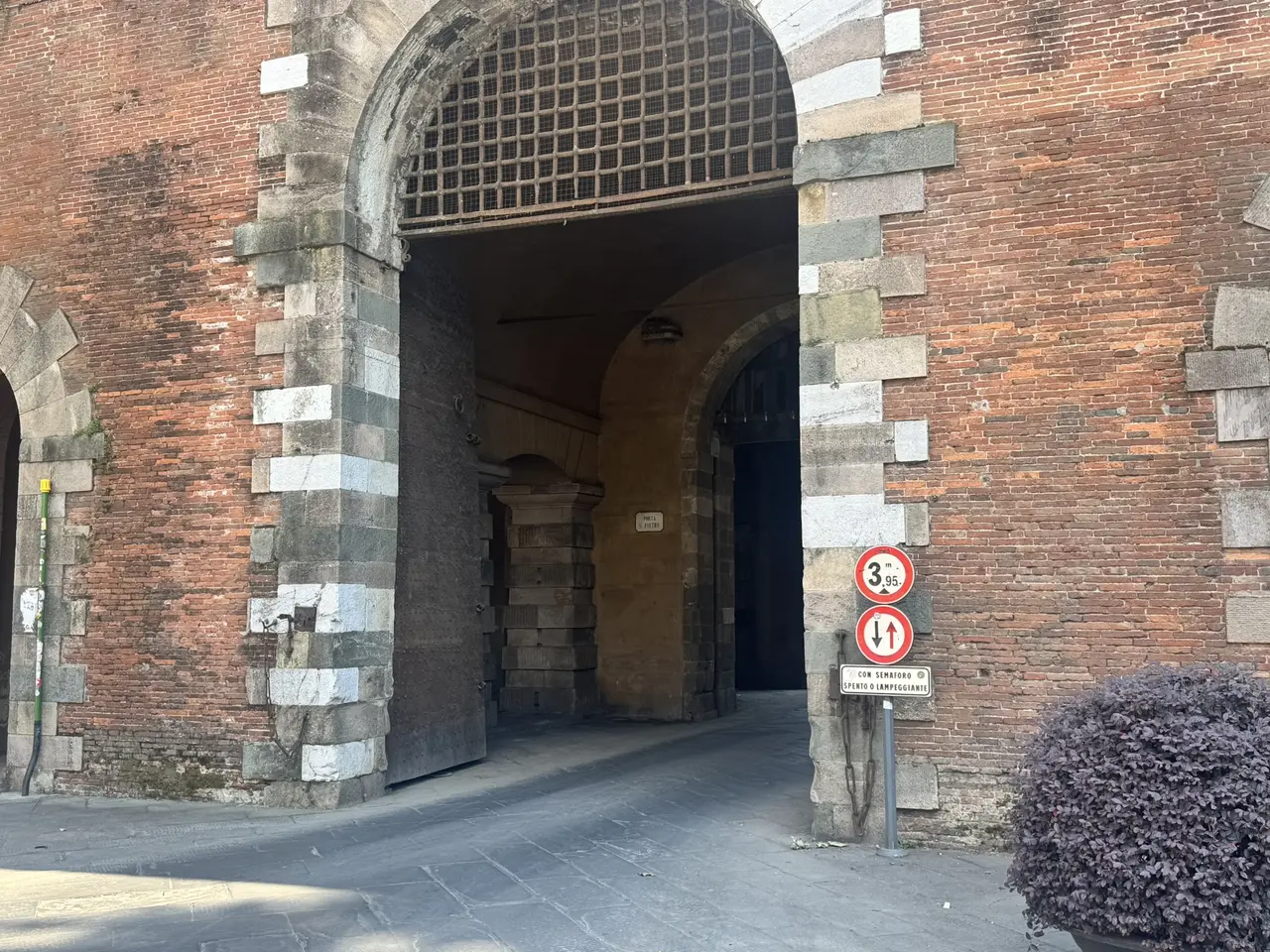 A wide view recorded near Lucca’s Renaissance walls on June 29, 2025.