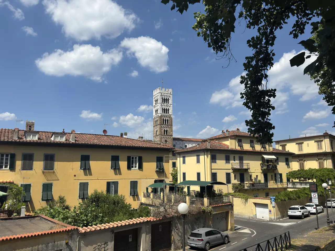 A wide view recorded near San Martino Cathedral on June 29, 2025.