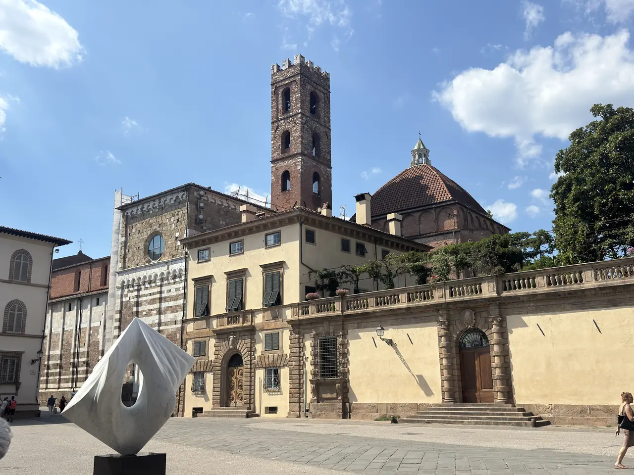 A wide view recorded near San Martino Cathedral on June 29, 2025.