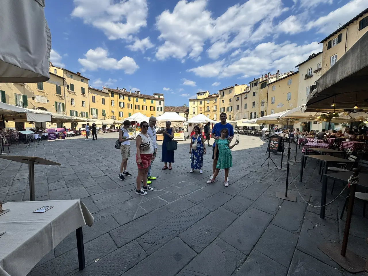 A wide view recorded near Piazza dell’Anfiteatro on June 29, 2025.