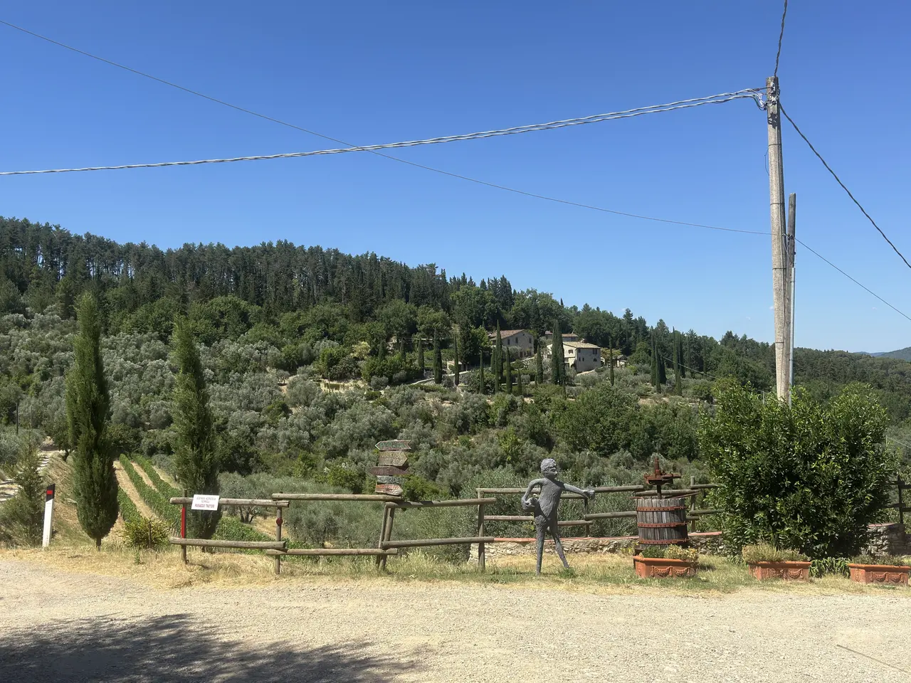 A wide view recorded near Lamole and the Chianti hills on June 30, 2025.
