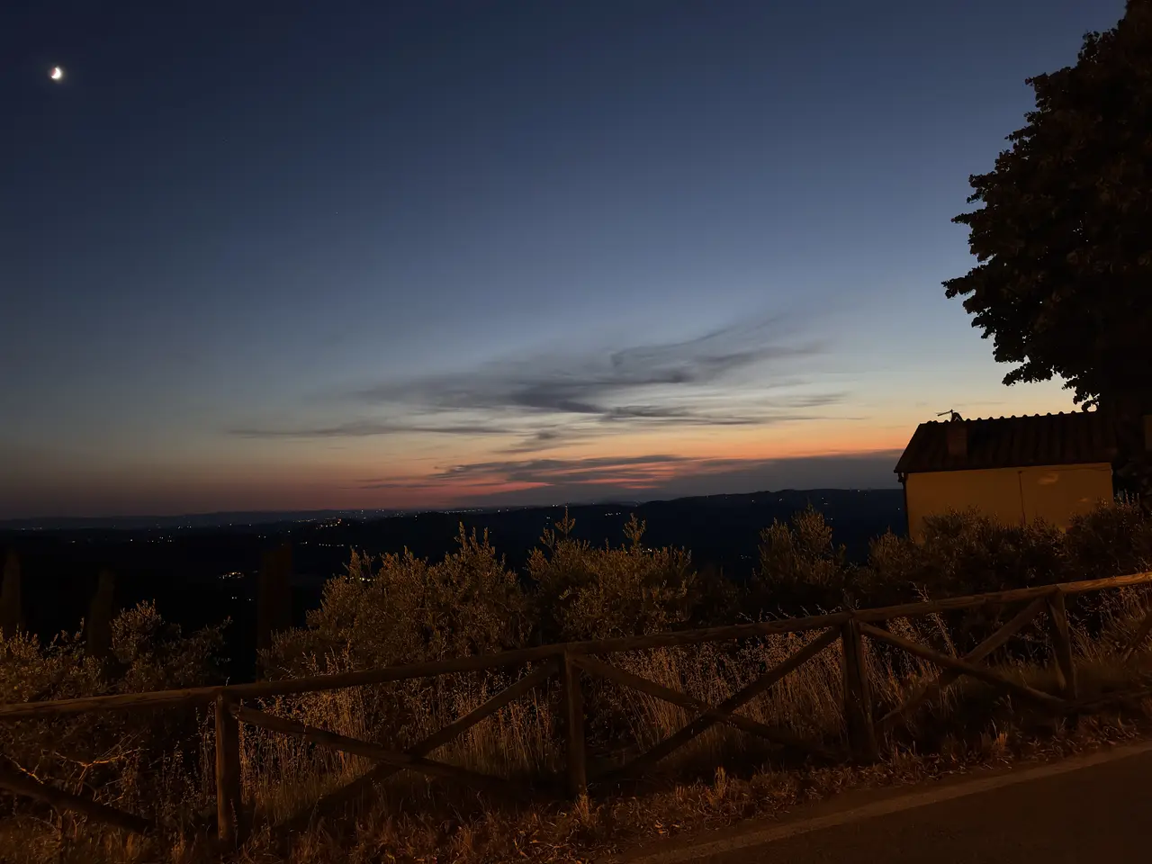 A wide view recorded near Lamole and the Chianti hills on June 30, 2025.