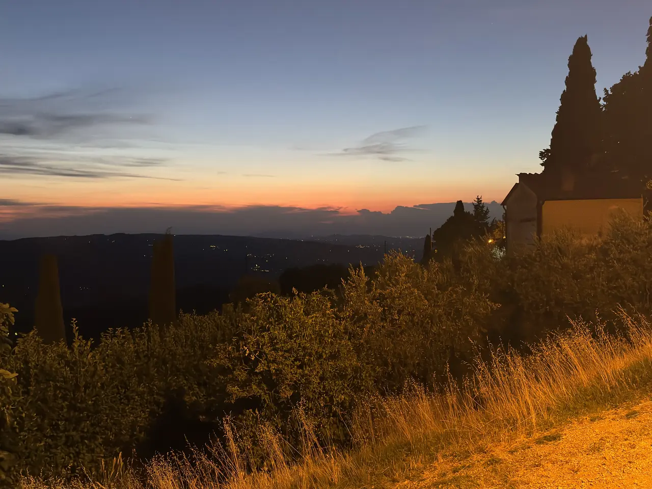 A wide view recorded near Lamole and the Chianti hills on June 30, 2025.