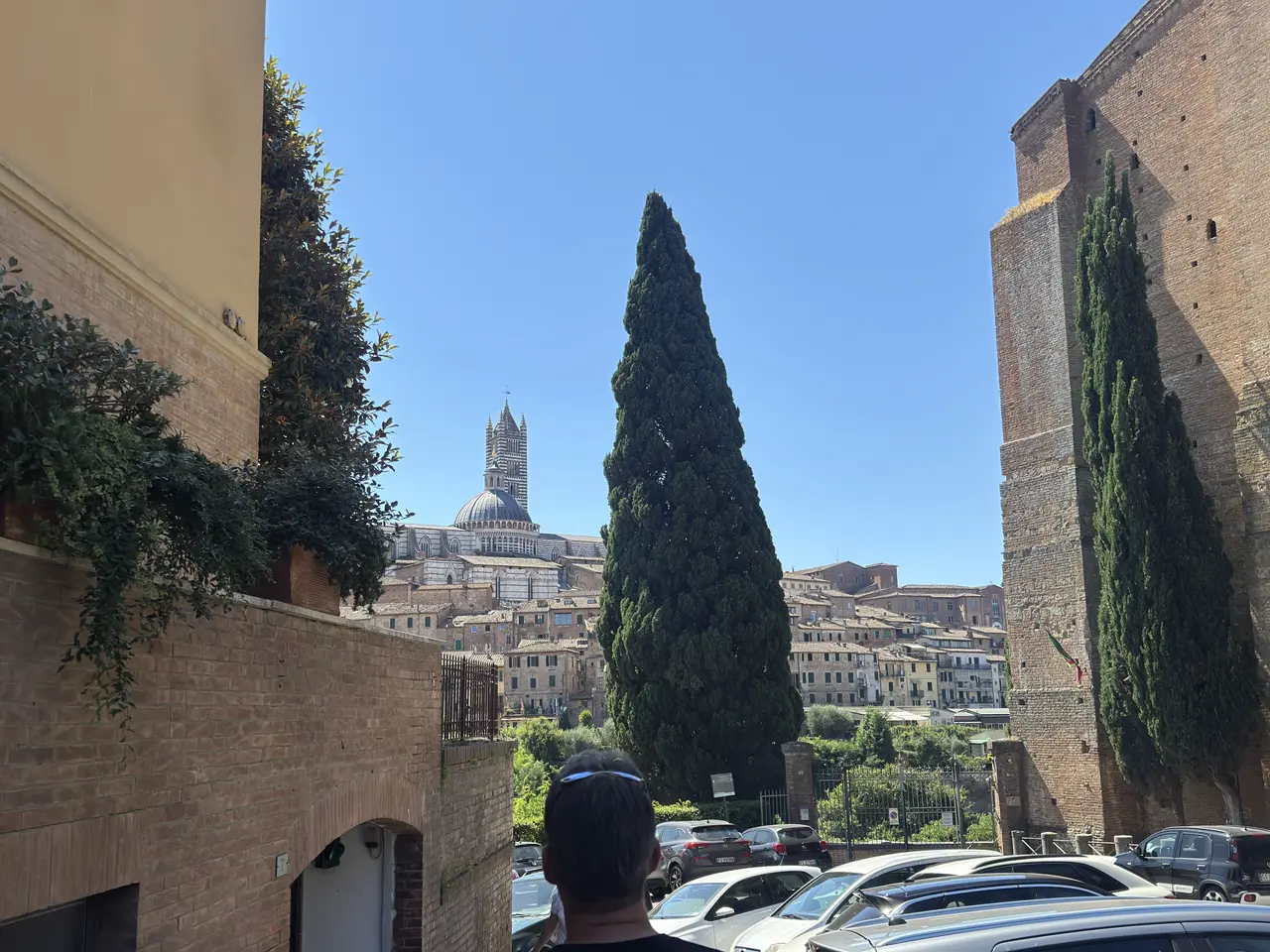 A wide view recorded near Siena skyline on July 1, 2025.