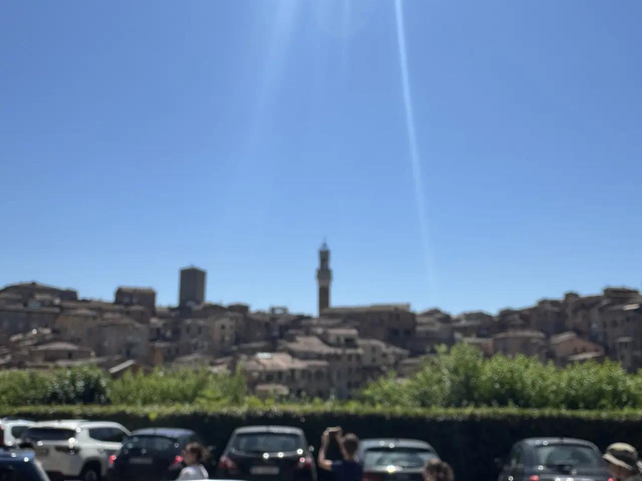 A wide view recorded near Siena skyline on July 1, 2025.