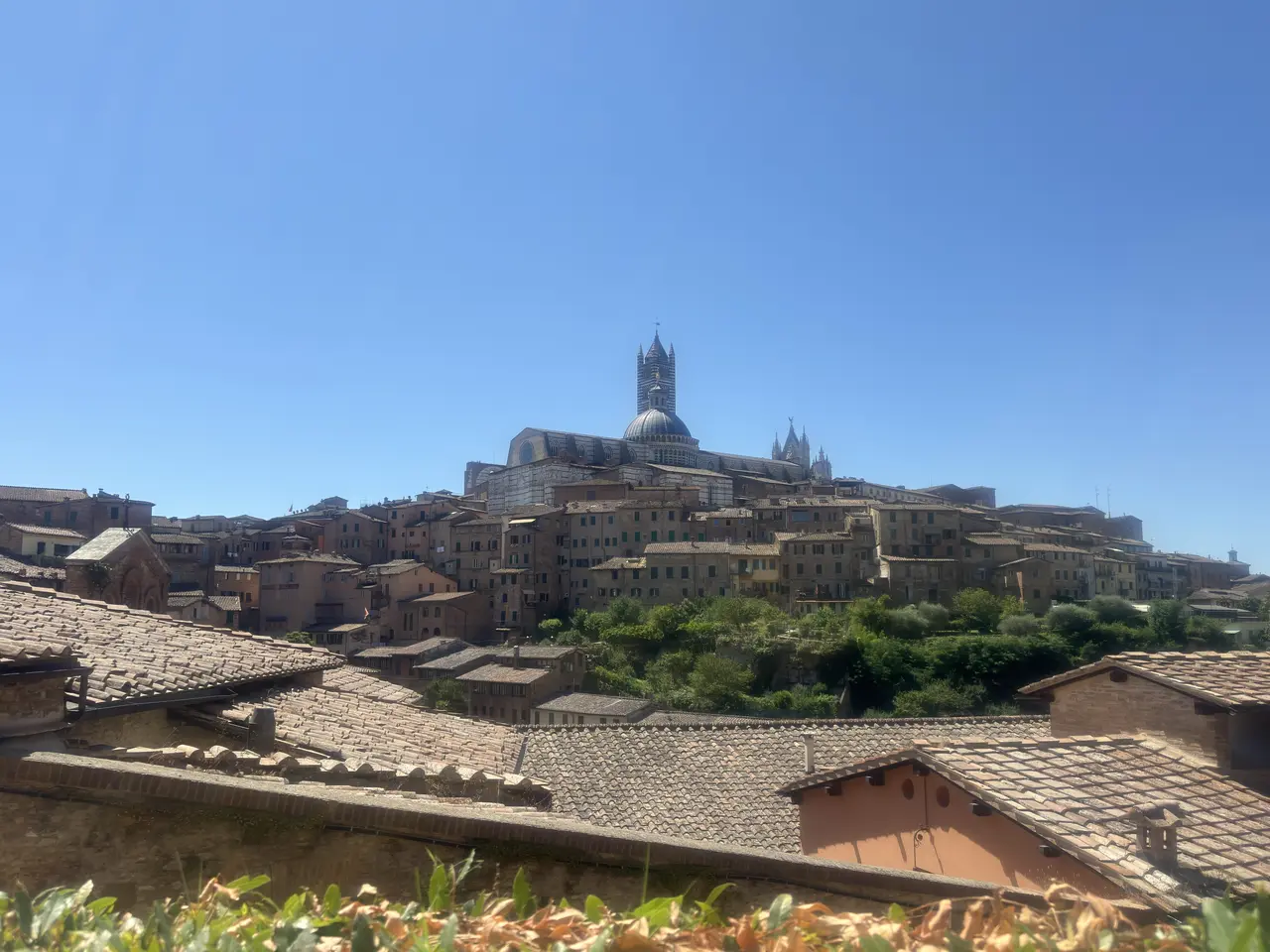 A wide view recorded near Siena skyline on July 1, 2025.