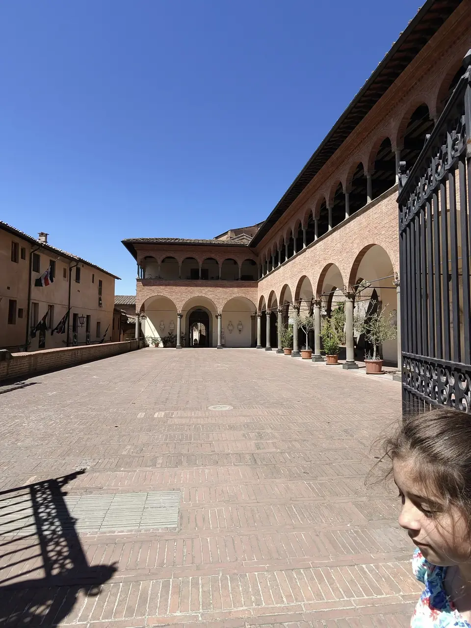 A vertical detail recorded near Siena’s medieval streets on July 1, 2025.