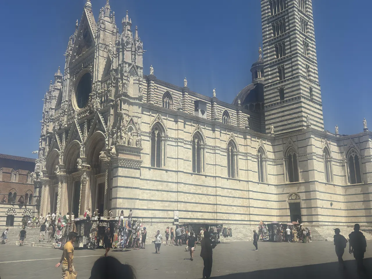 A wide view recorded near Siena Cathedral on July 1, 2025.
