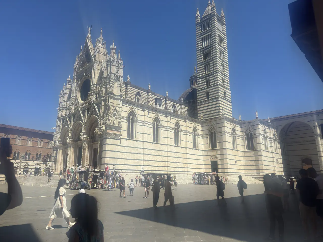A wide view recorded near Siena Cathedral on July 1, 2025.