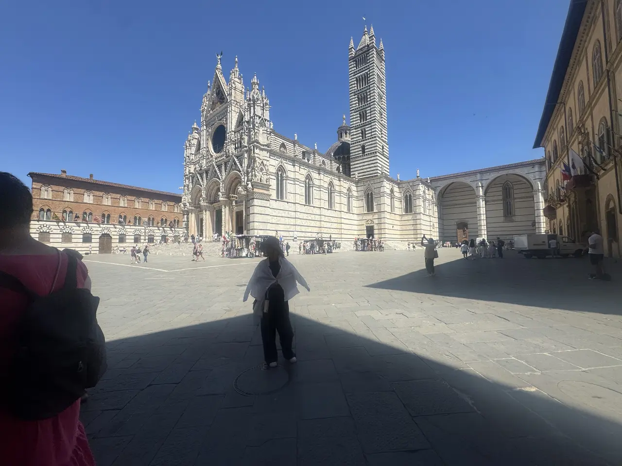 A wide view recorded near Siena Cathedral on July 1, 2025.