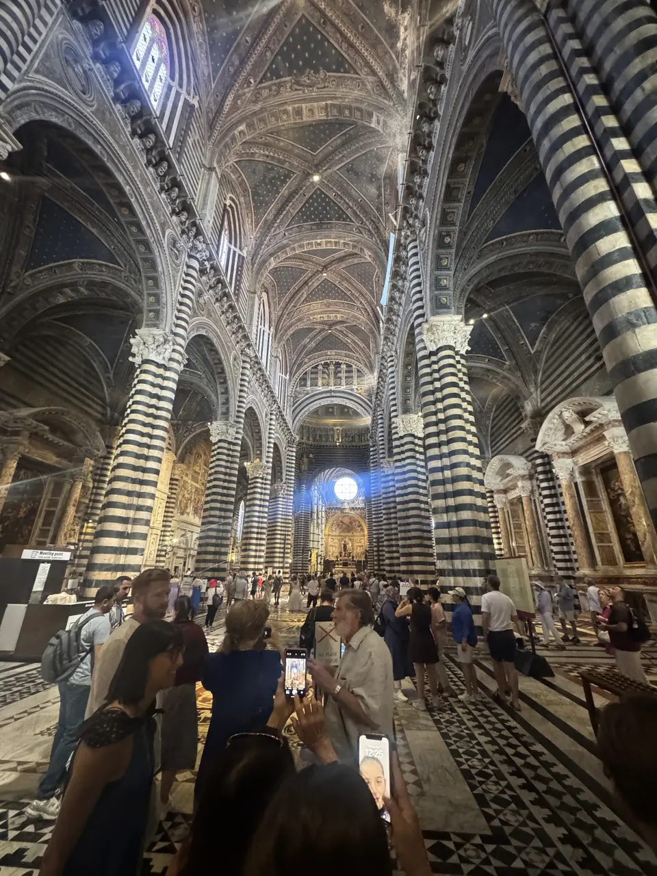 A vertical detail recorded near Siena Cathedral on July 1, 2025.