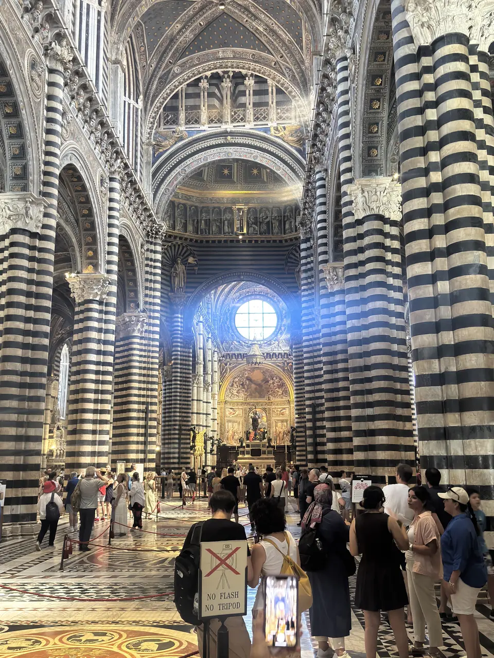 A vertical detail recorded near Siena Cathedral on July 1, 2025.