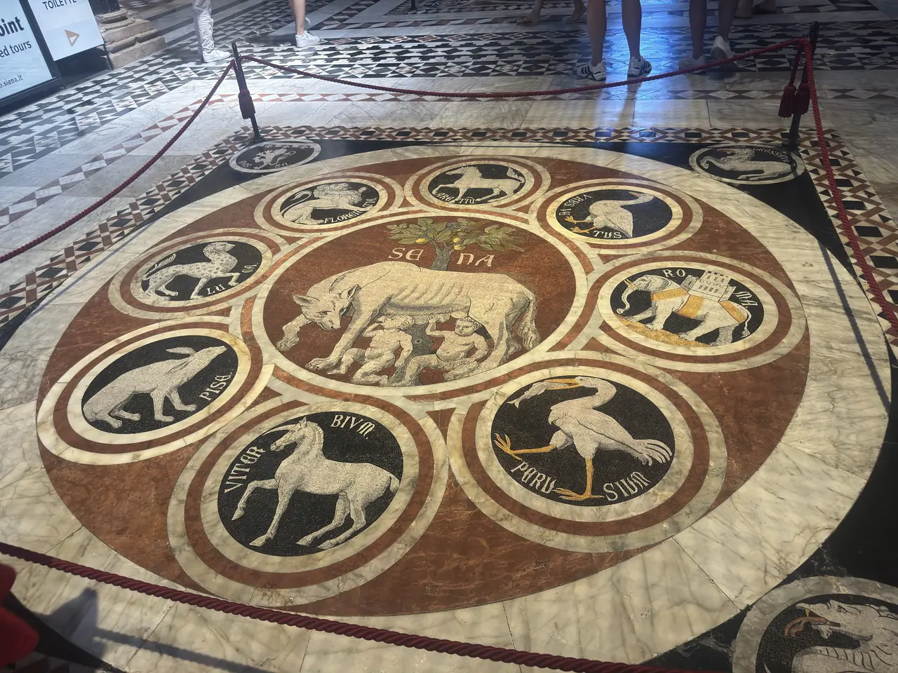 A wide view recorded near Siena Cathedral on July 1, 2025.