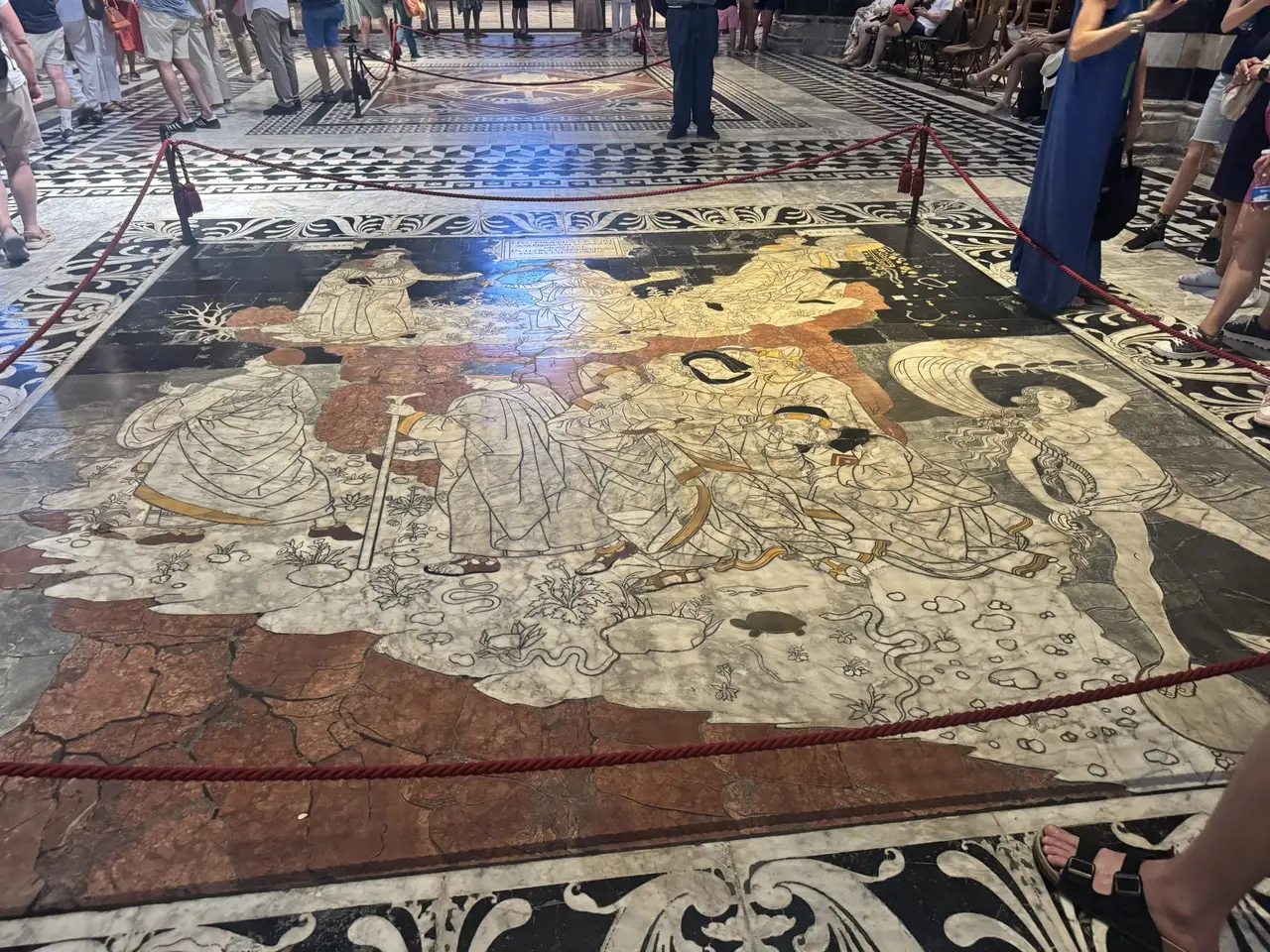 A wide view recorded near Siena Cathedral on July 1, 2025.