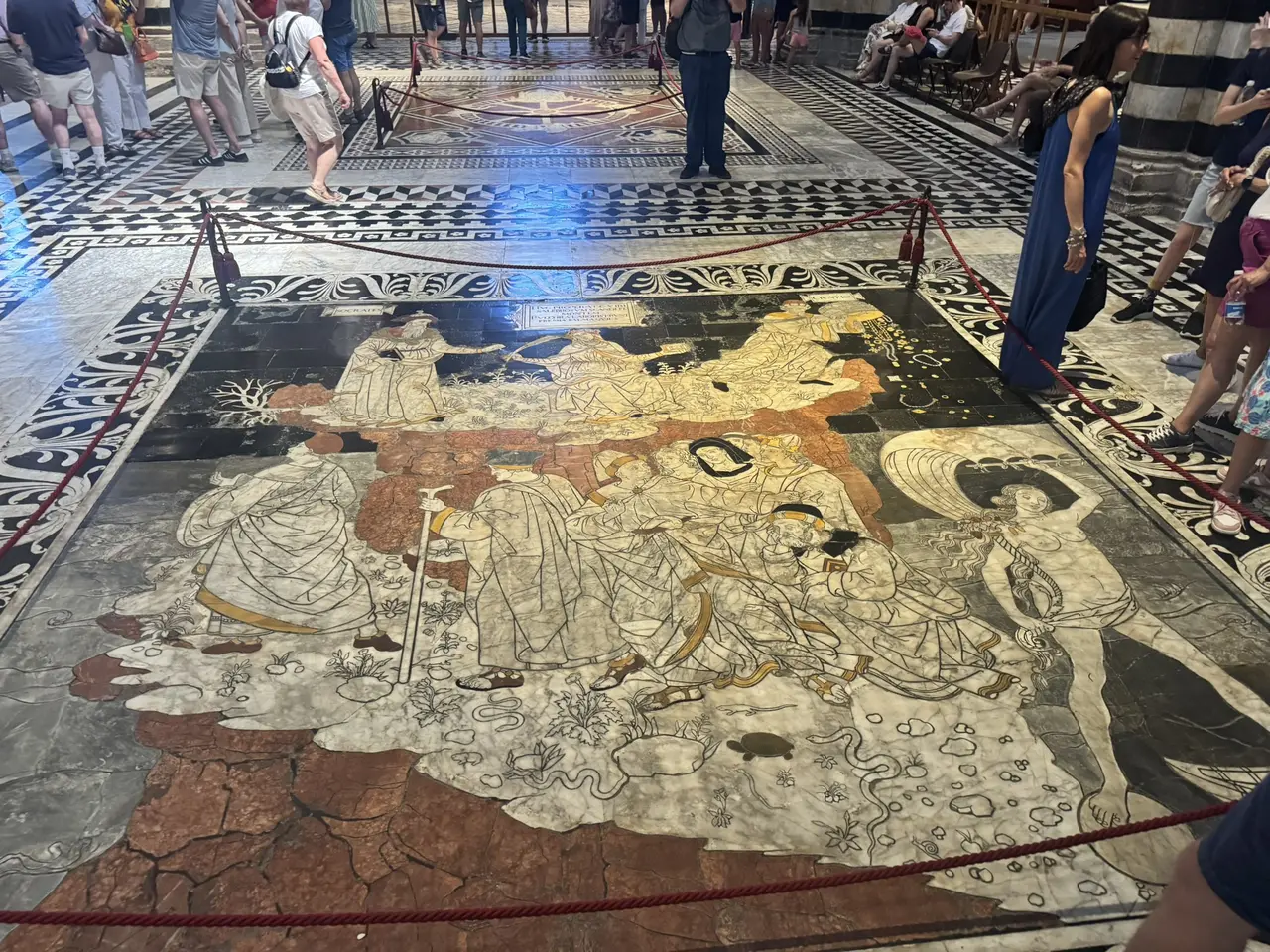 A wide view recorded near Siena Cathedral on July 1, 2025.